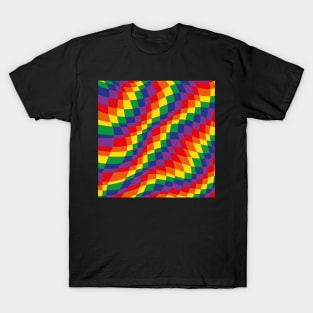 Rainbow Checkerboard T-Shirt